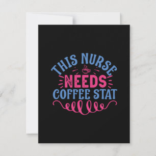 Nurse Gift This Nurse Needs Coffee Notitiekaartje