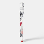 Nurse Glam - Stethoscoop & Lipstick Pattern Case-Mate iPhone Case (Achterkant / Rechts)
