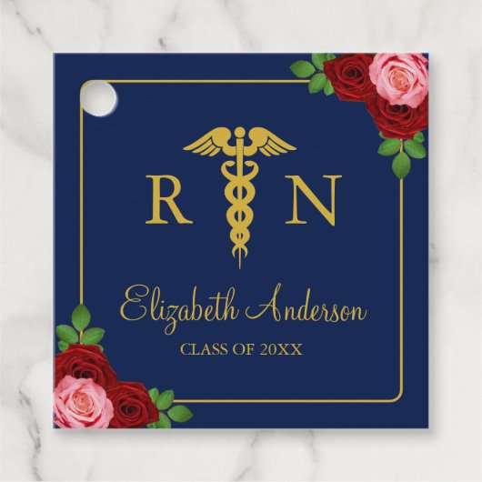 Nurse Graduation Bedankjes Labels (Voorkant)