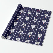 Nurse Graduation Gift Wrapping Paper Cadeaupapier (Uitgerold)