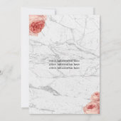Nurse Graduation Party Floral White Marble Kaart (Achterkant)