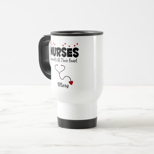 Nurse hartstift reisbeker (Voorkant links)