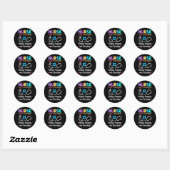 Nurse Hoesje Manager Waardering Nurse Hoesje Manag Ronde Sticker (Vel)