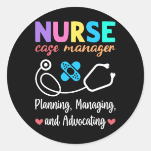 Nurse Hoesje Manager Waardering Nurse Hoesje Manag Ronde Sticker