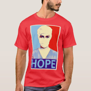 Nurse HOPE Tribus in Shepard Fairey Style T-shirt