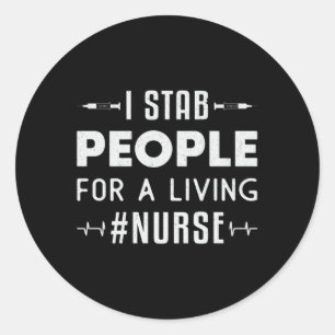 #Nurse IC Verpleegkundigen Geneeskunde Noodambulan Ronde Sticker