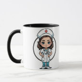 Nurse Illustration Coffee Mug Mok (Links)