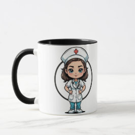 Nurse Illustration Coffee Mug Mok