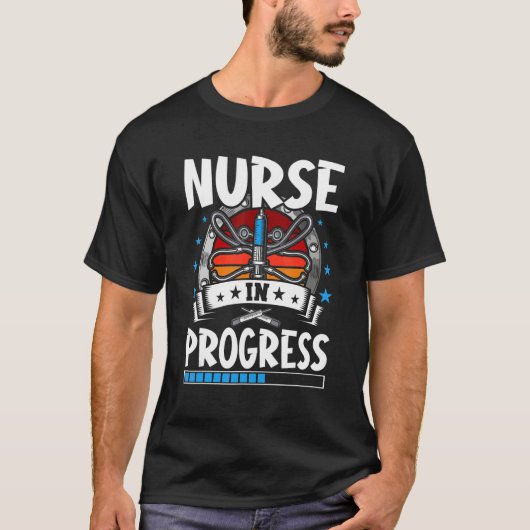 Nurse In Progress Trainee Student T-shirt (Voorkant)