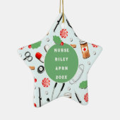 Nurse Keepomwille Cadeft Keramisch Ornament (Rechts)