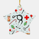 Nurse Keepomwille Cadeft Keramisch Ornament (Achterkant)