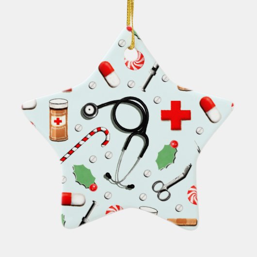 Nurse Keepomwille Cadeft Keramisch Ornament (Achterkant)