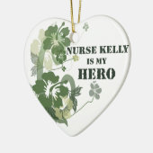 Nurse Kelly is Mijn Hero Keramisch Ornament (Links)