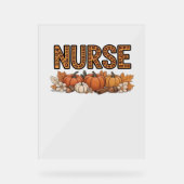 NURSE Klassiek T-shirt Acryl Bord (Voorkant)