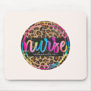 Nurse leopard-printer muismat