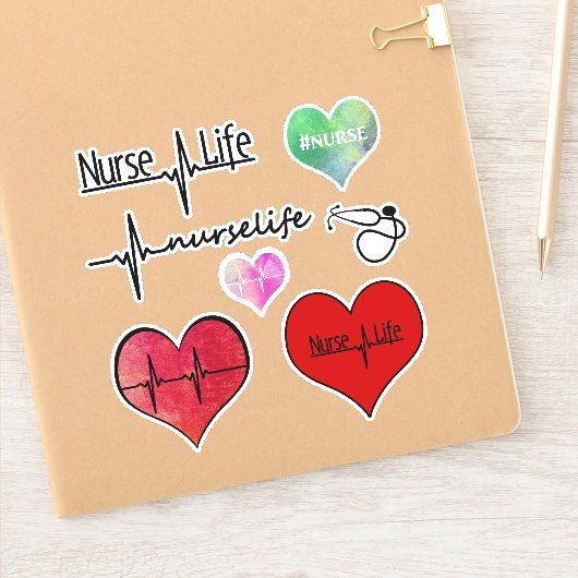Nurse Life - Collection Autocollants (Carnet)