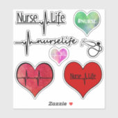 Nurse Life - Collection Autocollants (Feuille)