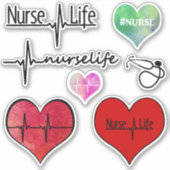 Nurse Life - Collection Autocollants (Devant)