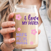 Nurse Life Floral Blikvorm Glas