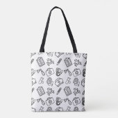 Nurse Life Icon Pattern Tote Bag (Dos)