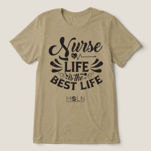 Nurse Life licht gekleurd Tri-Blend T-shirt