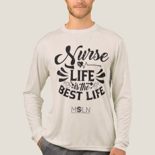 Nurse Life Light Tri-Blend T-shirt met lange mouwe