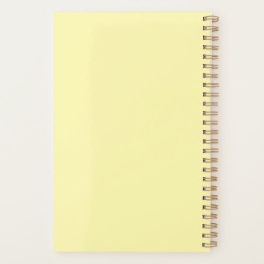 Nurse Life Medical Yellow Script Aangepast Planner (Achterkant)