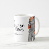 Nurse Life Personnalisée Café Mug (Devant droit)