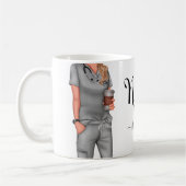 Nurse Life Personnalisée Café Mug (Gauche)