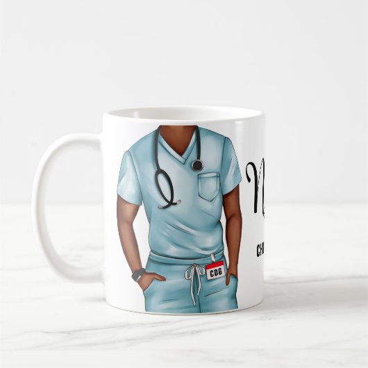 Nurse Life Personnalisée Café Mug (Gauche)