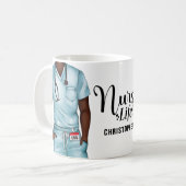 Nurse Life Personnalisée Café Mug (Devant gauche)