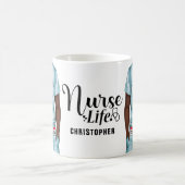 Nurse Life Personnalisée Café Mug (Centre)