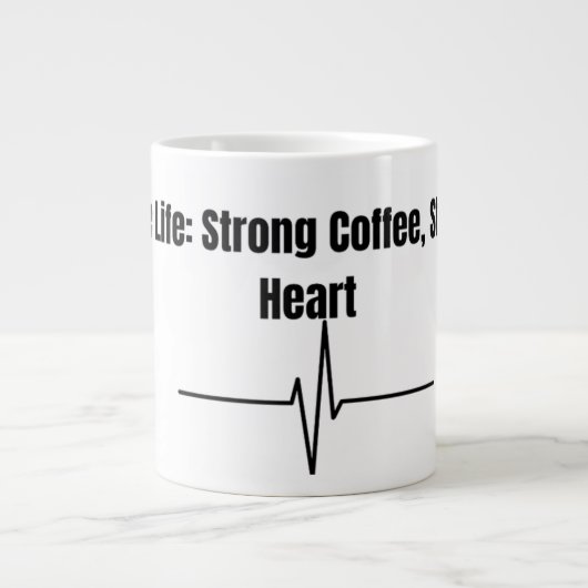 Nurse Life Strong Coffee Stronger Heart Mug (Devant)