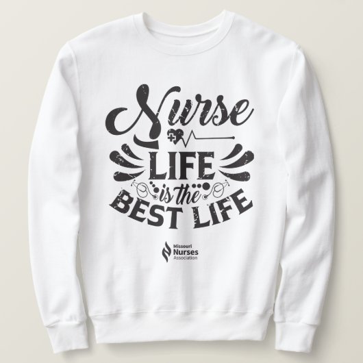 Nurse Life Sweatshirt de couleur claire (Design devant)