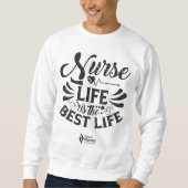 Nurse Life Sweatshirt de couleur claire (Devant)