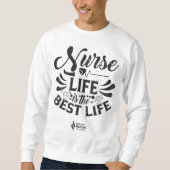 Nurse Life Sweatshirt de couleur claire (Devant)