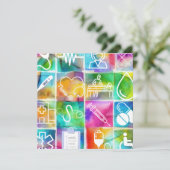 Nurse Love Feestdagenkaart (Staand voorkant)