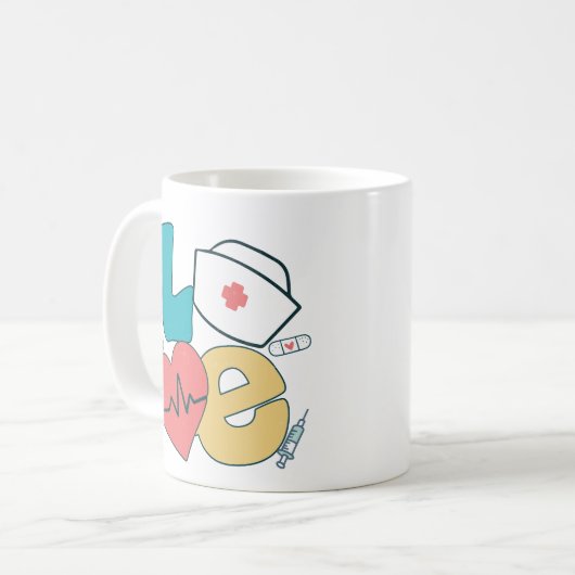 Nurse Love - mug classique (Devant gauche)