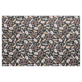 Nurse Love Pattern Black Stof (Yard (91,4 cm))
