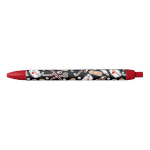 Nurse Love Print Black Zwarte Inkt Pen