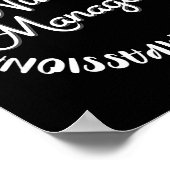 Nurse Manager Nurses Nursing Graduation Medical Lo Poster (Hoek)