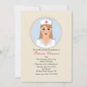 Nurse Medallion Afstuderen Invitation Kaart (Voorkant)