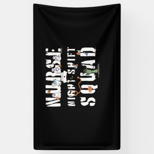 Nurse Night Shift Halloween Squad Classic T-shirt Spandoek (Verticaal)