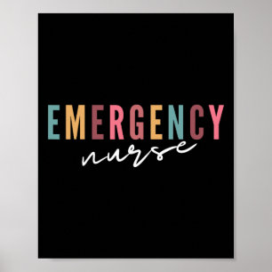 Nurse Noodzaal Ziekenhuisschool Vrouwen Verpleegku Poster