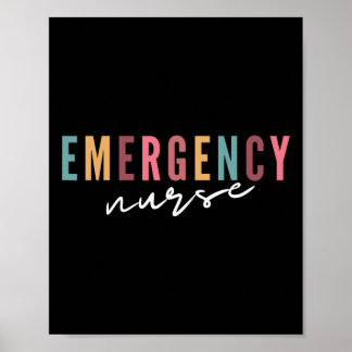 Nurse Noodzaal Ziekenhuisschool Vrouwen Verpleegku Poster