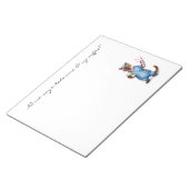 Nurse Notitieblok met Schattigee Cat Holding Coffe (Schuin)