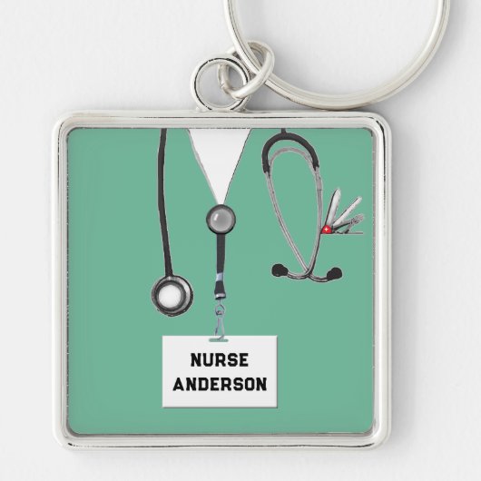 Nurse Novelty Gift Sleutelhanger (Voorkant)