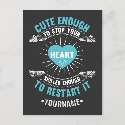 Nurse Nursing Briefkaart (Voorkant)