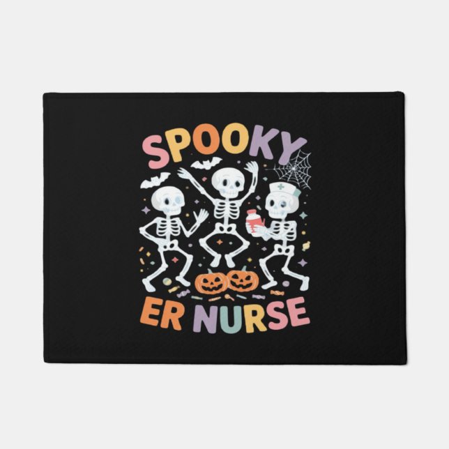 Nurse Nursing Schattige Halloween Spooky Essential Deurmat (Voorkant)