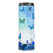 Nurse Nutrition Facts Blue Butterfly Thermosbeker (Achterkant)